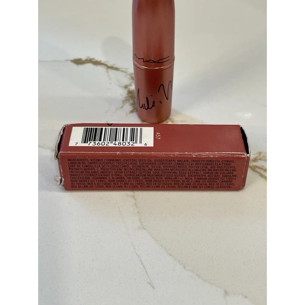 MAC Amplified Creme Lipstick Nicki Minaj Nicki's Nude Full Size 0.10 oz New Box